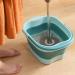 Foldable Foot Bath Tool Soak Basin with Massaging Rollers and Handle Stress Relief Foot Spa for Home Outdoor Travel Blue + Green - Buy Online on GoSupps.com