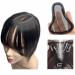 Bangs Hair Clip in Bangs Transparent Swiss Lace Human Hair Bangs Clip In Fringe Hairpieces Extension For Women Breathable Remy Hair Bangs Hair Extensions(8x10 Brown) - Buy Online on GoSupps.com