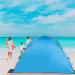 Night Cat Beach Tent - Portable Sun Shade Shelter for 2-4 Persons with UV Protection | Easy Setup & Breathable Mesh Windows | Outdoor Blue Single Layer Tent - Buy Online on GoSupps.com
