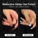 GAOY Reflective Glitter Gel Nail Polish Set - 6 Colors Including Pink, Red, Silver Holographic | UV LED Soak Off, DIY Manicure Kit for Home & Salon Varnish | Pop Reflective Shine - Buy Online on GoSupps.com