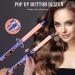 Brightup 3 Barrel Hair Waver Curling Iron Set with LCD Display & Heat Protection Spray - Purple - Buy Online on GoSupps.com