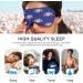 Haskirky Light Blocking Eye Mask - Adjustable Adult Men and Women Travel Mask for Yoga, Meditation, Office, and Deep Sleep - Buy Online on GoSupps.com