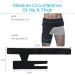 REAQER Hip Thigh Support Brace - Groin Compression Wrap for Pain Relief & Injury Recovery - Unisex Black - Buy Online on GoSupps.com