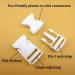 Beaulegan Plastic Buckles 1 Inch (Pack of 10) - Quick Side Release for Luggage Straps  Pet Collar  Backpack Repair  One Adjustable End  White White Single Adjust - 1"(10 Pcs) - Buy Online on GoSupps.com