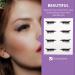 Beavorty 4 Pairs False Eyelashes Eye Makeup Sticker Eye Makeup Tool 3d False Eyelashes Shiny Eyeliner Stickers Cosmetic Fake Eyelashes Plastic Make up Miss Double Eyelid Sticker Purple - Buy Online on GoSupps.com