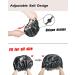 Auban Large Bonnet Sleep Cap - Double Layer Satin Lined Wrap for Curly Hair | Adjustable Elastic Band for Hair Care | Black - Buy Online on GoSupps.com