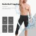 2 Pack Men's Compression Capri Tights for Gym Running Basketball - White+Black - Large - Buy Online on GoSupps.com