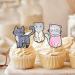 18pcs Glitter Dessert Cupcake Topper Worldwide Popular Singer Cat Theme Decorations Baby Shower Boys Girls Happy Birthday Concert Party Decor Supplies - Buy Online on GoSupps.com