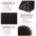 20cm Real Hair Clip-In Extensions - Afro Kinky Straight 8pcs 18 Clips - Natural Black #1B - 95g Brazilian Human Hair - Buy Online on GoSupps.com