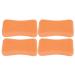 Feet Pumice Stone Set - 4 Pieces Foot Care Callus Remover & Hard Skin Scrubber (Orange) - Perfect for Pedicure & Smooth Feet - Buy Online on GoSupps.com