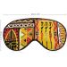 African Art Woman with Pot Orange Sleep Mask - Adjustable Strap, Light Blocking Blindfold for Night Sleep and Travel - Buy Online on GoSupps.com
