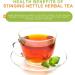 Organic Stinging Nettle Herbal Tea Aids with Seasonal Allergies NPN 80002075 Joints and Urinary System Pack of 50 Tea Bags - Buy Online on GoSupps.com