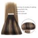 Shop Balayage Hair Tape Extensions - Real Remy Human Hair Double-Sided 50g Chestnut Brown & Dark Brown | 20 Pieces 50 cm - Buy Online on GoSupps.com