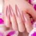 Pink Nail Polish Pink Nail Varnish No Need Baking Long Lasting Glossy Quick Drying Nail Polish for Nail Art DIY Manicure Home Use - Buy Online on GoSupps.com