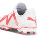 PUMA Unisex Future Play FG/AG Jr Football Shoe - 33 EU - Puma White Fire Orchid | International Shipping Available - Buy Online on GoSupps.com