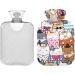 Buy Naanle Cute Cat Hot Water Bottle - 2L for Warm & Cold Therapy Large Transparent Design for Pain Relief | Ideal for Bed Hands & Feet - Buy Online on GoSupps.com