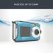 GoXtreme Reef Underwater Camera - Waterproof 3m Dual Displays 24MP 4X Zoom Blue - Perfect for Diving & Snorkeling - Buy Online on GoSupps.com