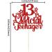 1 Pack 13 Official Teenager Cake Topper Red Glitter Number 13 Cheers to 13 Cake Topper 13th Birthday Cake Pick Decorations for Teen 13th Birthday Party Decorations Supplies - Buy Online on GoSupps.com