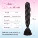 Tess Braids Extensions - 60 cm Jumbo KanCalon Hair for Box Braids | 100g Bundle #1B Natural Black - Buy Online on GoSupps.com