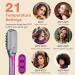 Keasen Ionic Hair Straightener Brush - Ceramic Hot Brush with Fast Heating, 21 Temp Settings, Anti-Scald Design - 110V-240V LED Display - Buy Online on GoSupps.com