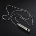 Quit Vaping Necklace | Stainless Steel Breathing Necklace for Stress | Calm Breath Necklace Spiritual Stress Necklace for Meditation Sleep Aid Calm Down Silver - Buy Online on GoSupps.com