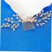 Didiseaon Hairpin Hair Comb Headgear Bride Accessories Crystal - Buy Online on GoSupps.com