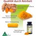 Curcuma Piperin Forte by Dr. Med. Michalzik - High Curcumin 527.25 mg & 10 mg Piperine Extract per Capsule | Purely Proven C14 Isotopes Analysis - Biotikon  - Buy Online on GoSupps.com