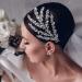 ULAPAN Rhinestone Wedding Headband Bridal Headpiece Handmade Silver Accessories for Bride and Bridesmaid - Buy Online on GoSupps.com