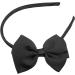 VOCOSTE Bow Headband Fashion Cute Polyester Hairband for Teenager Black 5.9x4.4 Inch - Buy Online on GoSupps.com