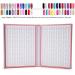 Nail Colour Palette Display - 216 Colours | Nail Art Manicure Accessory Rose - Buy Online on GoSupps.com