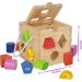 Eichhorn Hood Cubes - Pine Wood Motor Cubes with 12 Plug-in Blocks | Wooden Toys for Kids 12+ Months | 14.5 cm Size - Buy Online on GoSupps.com