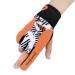 Snow Fox Sports Boodun Bowling Gloves Left Right Hand Professional Silicone Antiskid Wrist Support Thumb Protector for Women Men Orange L(3.15"-3.54")