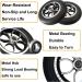 Wheelchair Front Wheel 2 Pieces Wheelchair Front Rubber Anti-Slip Wheelchair Front Wheels 10In Wheelchair Wheels Replacement Labor Saving Anti Tip - Buy Online on GoSupps.com