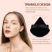 Flytianmy 2Pcs Triangle Powder Puffs for Body & Face Makeup - Black Beauty Tool - Buy Online on GoSupps.com