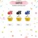 Train Cupcake Toppers Railroad Party Cake Decor Red&Blue Glitter Cake Decorations for Boy's Birthday 1st Birthday/Steam Train Theme Party Supplies - 24pcs - Buy Online on GoSupps.com