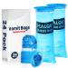 Hospital Vomit Bags - 24 Pack 1000ml Car Throw Up Bag - for Airsick Travel & Motion Sickness - Leak Resistant Medical Grade Puke Bag - Disposable Barf Bags Throw Up, Nausea