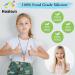 Sensory Chew Necklaces for Kids and Adults - 5 Pack Silicone Chew Toys for Autism ADHD SPD Teething - Reduce Anxiety and Fidgeting with Special Needs Chewy Necklace - Buy Online on GoSupps.com