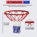DOURR Basketball Net Replacement 2 PCS All-Weather Heavy Duty Indoor/Outdoor (12 Loops) Red+White+Blue - Buy Online on GoSupps.com