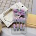 Acrylic Press On Nails False Nails Square Fake Nails with Glue Reusable Cute Press On Nails Gradient Flower Fake Nails with Designs Full Cover Medium Coffin - Buy Online on GoSupps.com