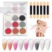 Poudre ongles pigment e | Finition miroir magique | Poudre ongles Brillant Art d grad arc-en- miroir d grad brillant pour d coration de P ques Halloween No l CF04