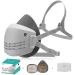 RANKSING Strong-AX Reusable Dust Half Face Shield Reusable Standard Shield with a Replaceable Parts for Painting Machine Polishing Welding and Other Work Protection