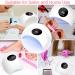 NAILGIRLS 48W UV LED Nail Lamp | Professional Nail Dryer with 3 Timer Settings and Automatic Sensor | Gel Polish Curing Light with LCD Display - White - Buy Online on GoSupps.com