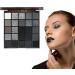 Dark Eyeshadow Palette 25 Colors Matte Shimmering Black Smoky Eyeshadow Blendable Gothic Powder Shadow Cool Clay Eyeshadow for Christmas Easter Halloween - Buy Online on GoSupps.com