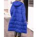 Hanxiulin Oversize Plush Fleece Jacket for Women - Warm Lined Reversible Autumn Winter Coat - Long Thick Quilted Trench in Blue - Size XL - Buy Online on GoSupps.com