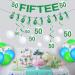 Gameza 50th Birthday Decorations - 14PCS Golf Birthday Party Decorations 50th Birthday Decorations for Women Men Golf Glitter Fiftee Banner Hanging Swirls 50th Golf Theme Bday Party Decorations Green 50th - Buy Online on GoSupps.com