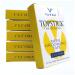 Topstick - The Original Men's Grooming Tape - 300 Count 6 Boxes - 1" x 3" Double Sided Self Adhesive Clear Tape for Toupee and Wig Adhesion - Hypo Allergenic Waterproof and Latex Free