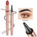 Eyebrow Pencil 4-Point Fork Tip Waterproof Eyebrow Pencil Long Lasting Creates Natural Eyebrow Shape Suitable for Professional Makeup and Beginners (4) - Buy Online on GoSupps.com