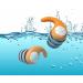 Earplugs 1 Pair Triple Layer Silicone Waterproof Noise Cancelling Earplugs for Sleep Swimming and Noise Filtering (Orange Small) Orange Small - Buy Online on GoSupps.com