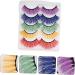 FRCOLOR 25 Pairs Fake Eyelashes False Eyelashes Colorful Lashes Strips Colored Eyelashes Colored False Lashes Colored Lashes Halloween Eyelashes Accessories Imitation Bulk 3d - Buy Online on GoSupps.com