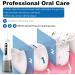 MiTdir Water Dental Flosser Oral Irrigator | 5 Jet Tips, 4 Modes, IPX7 Waterproof, 300ML Tank | Portable Cordless Teeth Cleaner - White - Buy Online on GoSupps.com